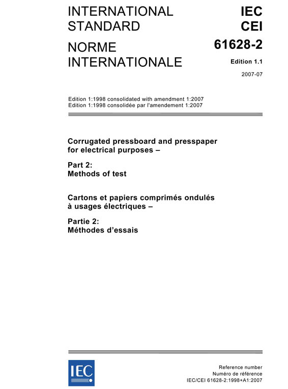 Cover IEC 61628-2:1998+AMD1:2007 CSV (Consolidated Version)